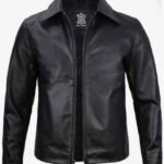 Men's Stylish Moto Biker Real Cowhide Leather Jacket